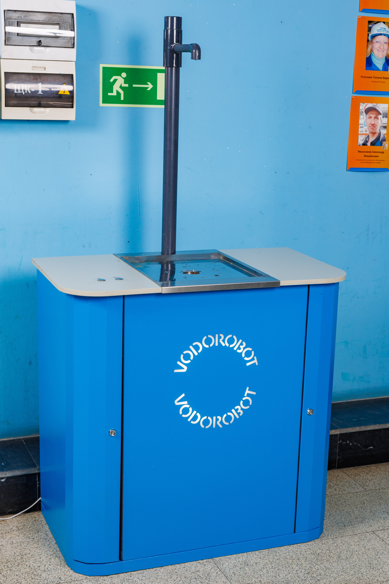 Стойки для залпового налива воды в большую тару